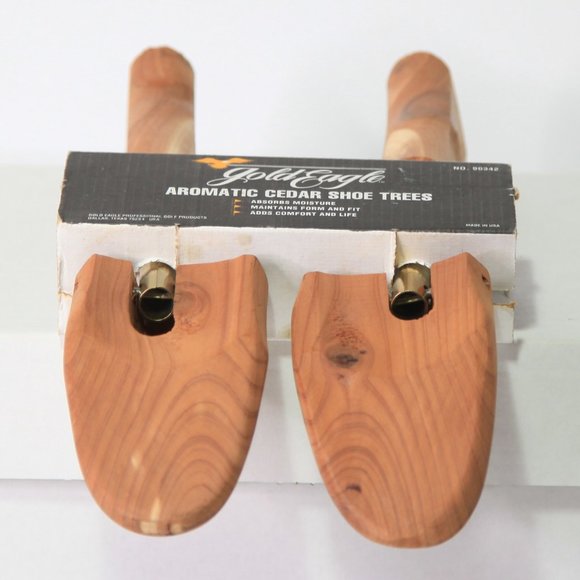 Aromatic Cedar Shoe Trees Gold Eagle Women's Size 6-9 - Picture 4 of 6